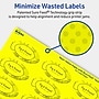 Avery Oval Laser/Inkjet Multipurpose Labels, 1-1/8" x 2-1/4", Neon Yellow (840/Box)~#|#~1D73D689-D731-4500-9721A5D18FE2D5BC_sc7
