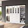 Bestar Florence Collection 100W x 25D Walk-In Closet Organizer System, Shaker, White (127622-000017)~#|#~1D7AA1E2-461B-4D21-952811B99F23EF3B_sc7
