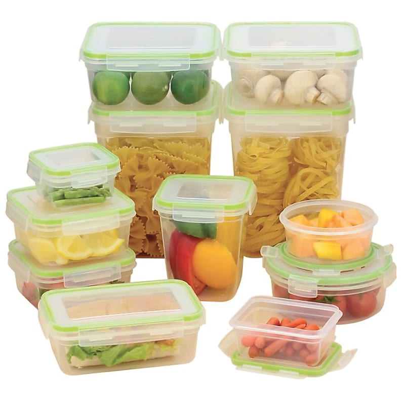 EuroHome 22-Piece Plastic Click-and-Lock Storage Container Set, Clear (CL468) image 1