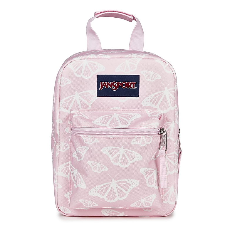 JanSport Big Break Insulated Lunch Bag, 2-Compartment, Flutter By Pink (JS0A352LA4V) image 1