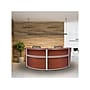 Regency Marque 124.5"W Curved Reception Desk Workstation, Cherry (77292CH)~#|#~1D8B9E02-D6FC-4382-B32FFE3FC50A4C1C_sc7