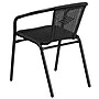 Flash Furniture Rattan Stacking Patio Chairs, Black, 4/Pack (4TLH037BK)~#|#~1D8D9E09-2D3B-44B9-9BF745A88863979F_sc7