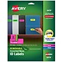 Avery Sure Feed Laser/Inkjet ID Labels, 1" x 2-5/8", Assorted Neon, 360 Labels/Pack (6479)~#|#~1D8EBA3F-A831-4939-921A24C969C7296F_sc7