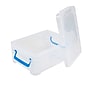 Advantus Super Stacker Snap Lid Storage Box, Clear/Blue (39811)~#|#~1D90247C-ED85-4E67-8BE14A874D05DFD9_sc7