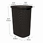 Mind Reader 15.85-Gallon Laundry Hamper with Lid, Plastic, Brown, 2/Set (60HAMP2PK-BRN)~#|#~1D90E011-0D27-4205-815431779F952A7C_sc7