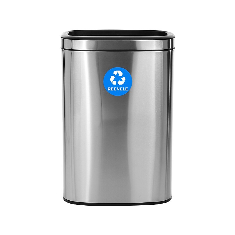 Alpine Industries Recycling Station, 10.5 Gallon, Silver (ALP470-40L-R) image 1