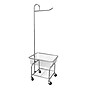 Household Essentials Rolling Laundry Cart with Basket, Silver (HH6028-1)~#|#~1D98B912-4476-4E4E-8DBB7891033CD172_sc7