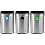 Alpine Industries Commercial Indoor Three-Stream Recycling Station, 10.5 Gallon, Stainless Steel (ALP470-40L-R-T-CO)~#|#~1D9AC9BD-5322-4810-93516A2DE2F1B2B8_sc7