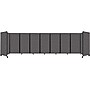 Versare The Room Divider 360 Freestanding Folding Portable Partition, 72"H x 300"W, Charcoal Gray Fabric (1172907)~#|#~1DA63678-8F4B-4038-B622918955647847_sc7