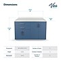 Viva Comfort 36.32'' H x 48" L Exam Room Medical Cabinet, 4-Doors, 2-Drawers, Blueberry (902BASE48NSBL)~#|#~1DA73EC2-82FF-4DD0-A5C1D9DD01AE9B2B_sc7