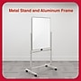 TRU RED™ Magnetic Painted Steel Mobile Dry Erase Board, Aluminum Frame, 30"H x 40"W (TR62827)~#|#~1DAB2A58-42AC-4B5E-A7773685AFAEC442_sc7