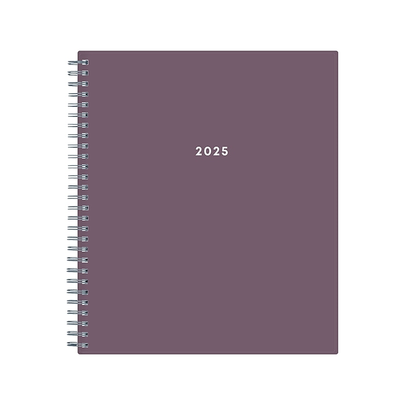 2025 Blue Sky 8" x 10" Monthly Planner, Plastic Cover, Purple (150780) image 1