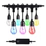 Bulbrite Solana 36-foot Smart String Light Kit with Shatter Resistant RGB Color Changing LED Light Bulbs (814361)~#|#~1DAC8356-F416-443D-B24D87B6F55F80B7_sc7