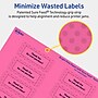 Avery Rectangle Laser/Inkjet Multipurpose Labels, 1" x 2-5/8", Bright Pink (1280/Box)~#|#~1DB304D8-2028-40DC-A841E02F7E1DA155_sc7