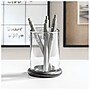 mDesign Glass Pencil Cup, Clear/Matte Black (26031)~#|#~1DB54B21-D0F3-420F-AED6B1E3D285785E_sc7