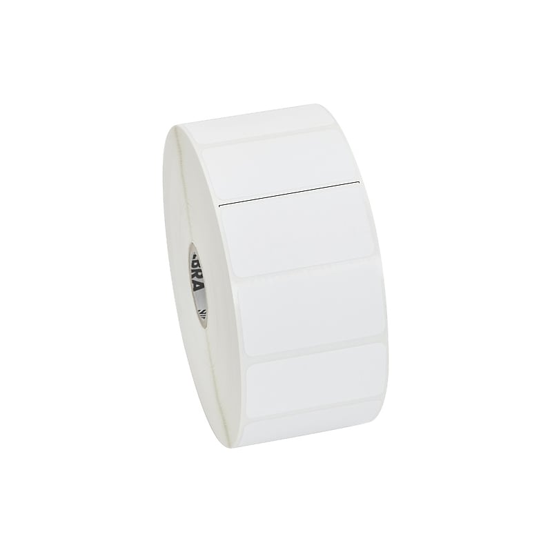 Zebra Z-Perform 2000D Direct Thermal Label, 1" x 2", White, 2,340 Labels/Roll, 6 Rolls/Box (10010028) image 1