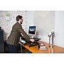 Rocelco 32"W Manual Adjustable Standing Desk Converter, Black (R EADRB2)~#|#~1DBA71D5-B769-498A-934EBF029F43A30C_sc7