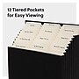 Smead Stadium 50% Recycled Heavy Duty Reinforced Fabric Accordion File, 12 Pocket, Letter, Charcoal (70227)~#|#~1DC42ADC-F32D-41DF-9814804348D8D535_sc7