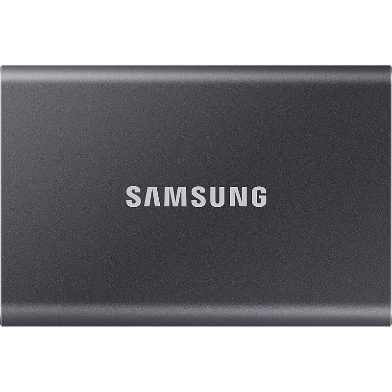 Samsung T7 2TB USB 3.2 Portable Solid State Drive, Gray (MU-PC2T0T/AM) image 1