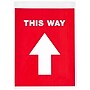 Avery Directional "This Way" Preprinted Floor Decals, 8" x 10.5", Red/White, 5/Pack (83091)~#|#~1DCE6169-7206-48E7-91AFC3488902804D_sc7