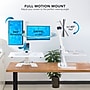 Mount-It! Electric Standing Desk Converter with Dual Monitor Mount, White (MI-7952WHT)~#|#~1DD72CE2-09AF-4CDE-B7C7DCE588341D2F_sc7