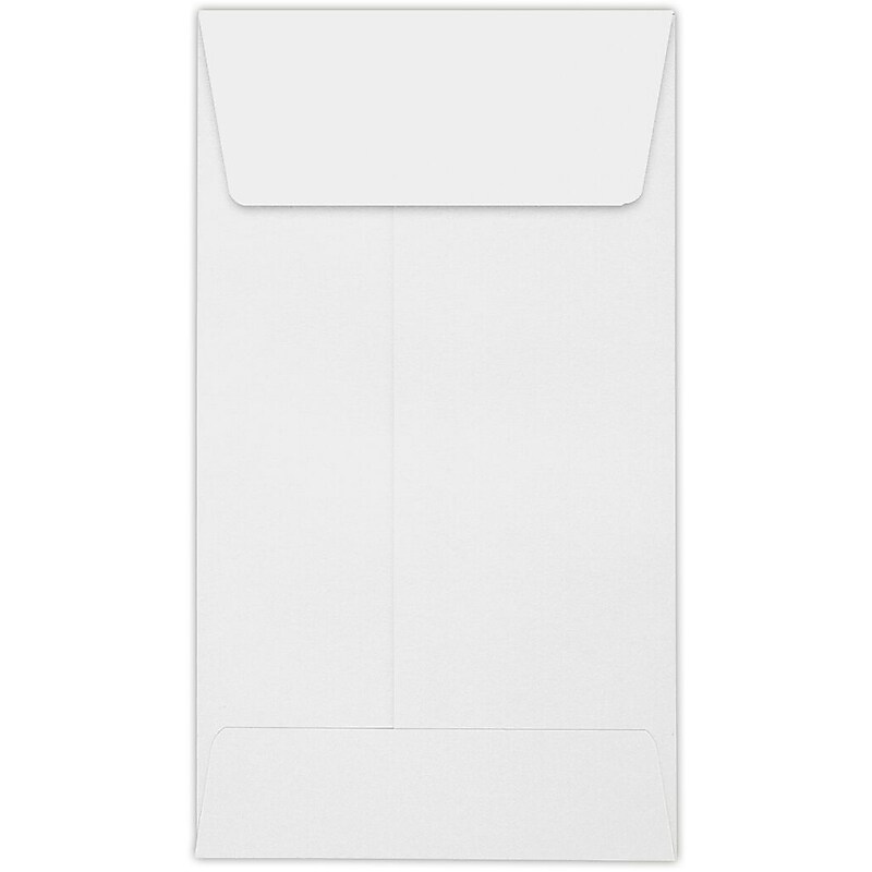 LUX Self Seal #5 1/2 Coin Envelopes, 3 1/8" x 5 1/2", White, 50/Pack (512CO-28W-50) image 1