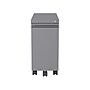 Hirsh 2-Drawer Mobile Vertical File Cabinet, Letter/Legal Size, Lockable, 21.75"H x 10"W x 19.88"D, Arctic Silver (24045)~#|#~1DE2EB54-6419-4B2E-9D9E556268E625C9_sc7