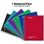Staples® 5-Subject Notebook, 8.5" x 11", College Ruled, 180 Sheets, Color chosen at random (10467M-CC)~#|#~1DE33C0D-98F8-4E30-88378518CF8F2B47_sc7