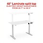 Staples 48"W Electric Rectangular Adjustable Standing Desk, White (ST63148)~#|#~1DE3CA1E-EAFE-4DDF-BCCD72BF82EA35CF_sc7