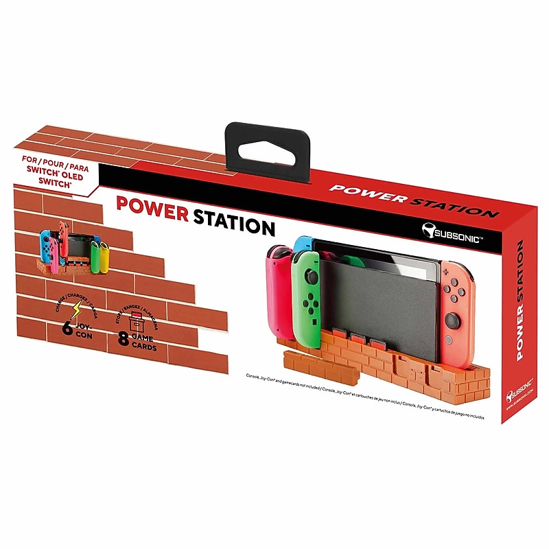 Subsonic Charging Power Station, Nintendo Switch Compatible, Brown (SA5643) image 1