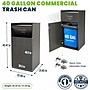 Alpine Industries Wood Trash Can, 40 Gallon, Black, 2/Pack (476-BLK-2PK)~#|#~1DE9B7D6-D548-48FB-B336D9480FA16DE4_sc7