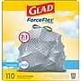 Glad ForceFlex 13 Gallon Drawstring Kitchen Trash Bags, Fresh Clean with Febreze Freshness, Gray, 110 Total Bags (78554)~#|#~1DEBC1FF-D731-48EE-A5DA25EBDB5EA90D_sc7