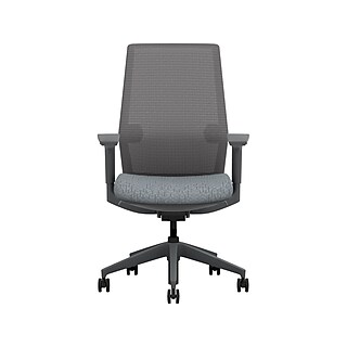 HON Cipher Mesh/Fabric Swivel Task Chair, Black/Charcoal (HCFRT