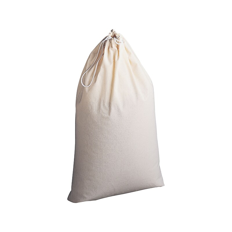 Household Essentials Laundry Bag, Cotton, Natural (120) image 1
