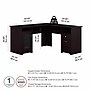 Bush Furniture Cabot 60"W L Shaped Computer Desk with Storage, Espresso Oak (WC31830K)~#|#~1DF26F89-9911-44FA-A23F73EC5B59A59F_sc7