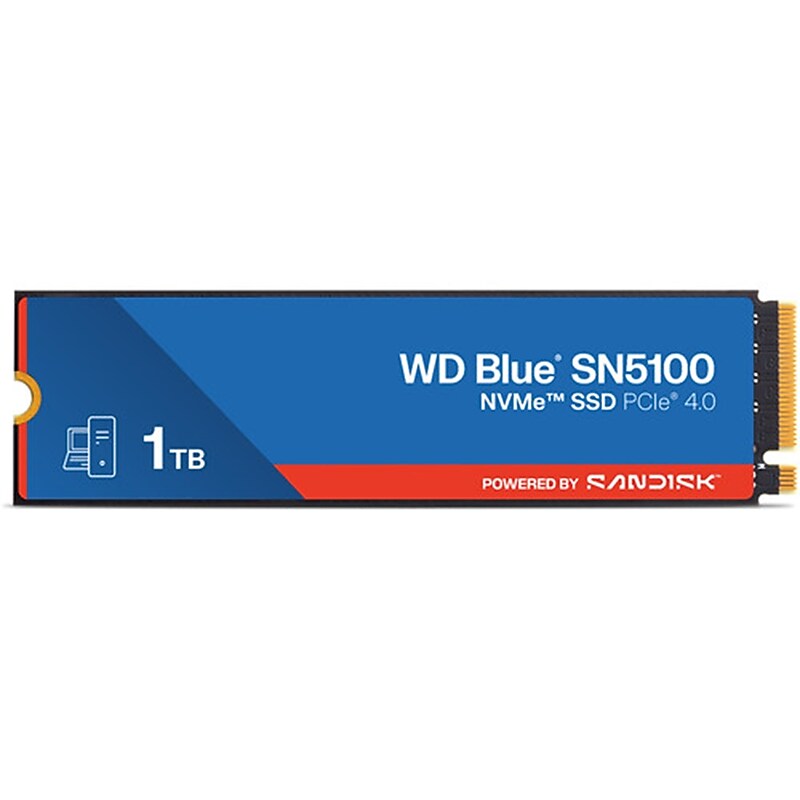 WD Sandisk Blue SN5100 1TB M.2 PCI Express Internal Solid State Drive, 3D NAND (WDS100T5B0E 00CPE0) image 1