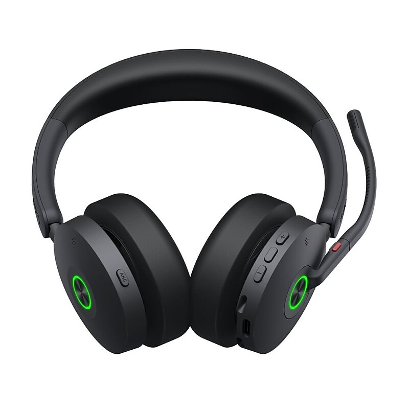Yealink BH Wireless Noise Canceling Bluetooth Stereo Computer Over-the-Ear Headset, UC Certified (1208684) image 1