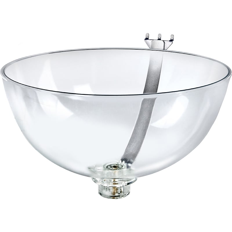 Azar 7" x 14" Pegboard Bowl Display, Clear/Silver, Each (729914) image 1