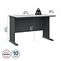 Bush Business Furniture Cubix 48"W Desk, Slate/White Spectrum (WC8448A)~#|#~1DFB8FFB-072D-4A51-AACC43A04768E8BB_sc7