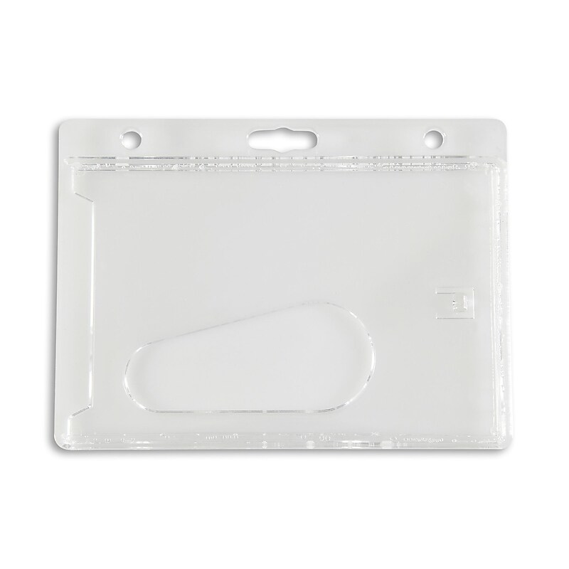 IDville Lanyard ID Badge Holder, Clear, 50/Pack (134647931) image 1