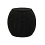 Household Essentials Handwoven Paper Rope Barrel Wicker Storage Basket Side Table, Black (ML-4220)~#|#~1DFEE121-2244-4367-A6B53B522EBF5C40_sc7
