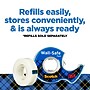 Scotch Wall-Safe Transparent Clear Tape Refill, 0.75" x 22.22 yds., 1" Core, 6 Rolls/Pack (813S6)~#|#~1E012F35-2557-4760-945B64A1768D1035_sc7