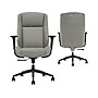 Thomasville Furniture Darius Ergonomic Bonded Leather Swivel Executive Chair, Gray (51490-GRY)~#|#~1E01AB50-C6D7-48B3-8E5010379E06618C_sc7