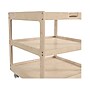Flash Furniture Bright Beginnings Mobile 2-Section Storage Cart, 26.5"H x 23.5"W x 23.5"D, Brown (MK-ME14795-GG)~#|#~1E022F15-937D-4CE5-92E69688672D5AB2_sc7