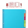 Staples Large Tab Write & Erase Plastic Dividers, Multicolor, 8-Tabs (ST63073)~#|#~1E08C213-9AF5-478A-B0687999DBFFB796_sc7