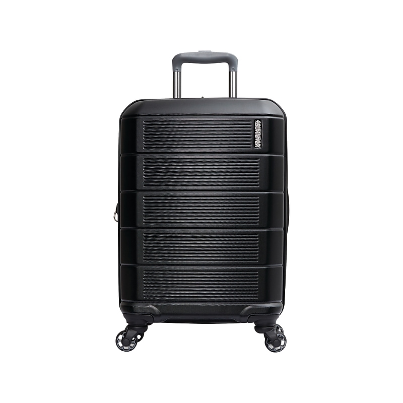 American Tourister Stratum 2.0 22" Hardside Carry-On Suitcase, 4-Wheeled Spinner, Jet Black (142348-1465) image 1