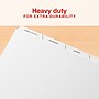 Staples Print On Label Dividers, White, 5-Tabs, 30 Sets (ST63049)~#|#~1E11D228-2916-4018-B93A85F948219B07_sc7