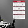 2024-2025 Staples 32" x 48" Academic Yearly Dry-Erase Wall Calendar, Red/White (ST54274-23)~#|#~1E1563B2-BDCD-4590-97039C3E13E0FFAD_sc7