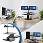 Mount-It! 24" W Manual Adjustable Standing Desk Converter with Dual Monitor Mount, Black (MI-7914)~#|#~1E1A7FC9-0C5F-4C56-838D25334C87CF3A_sc7