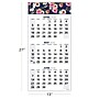 2026-2027 Excello Brands Large Print 13" x 27" Academic Monthly Wall Calendar, Navy Floral (WC-AY26-1327-84)~#|#~1E24768D-3875-4467-843740CC983B93D7_sc7